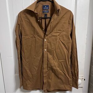 Stafford Tan Broadcloth Shirt